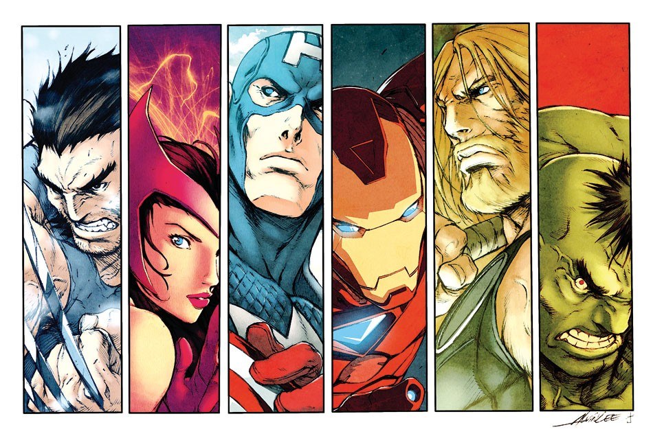 Avengers comic panel