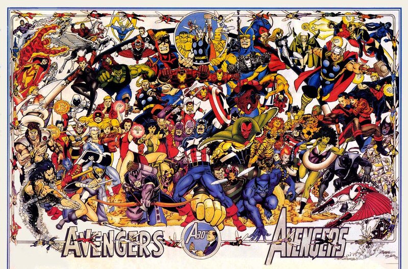 Avengers Comic Panel — Red