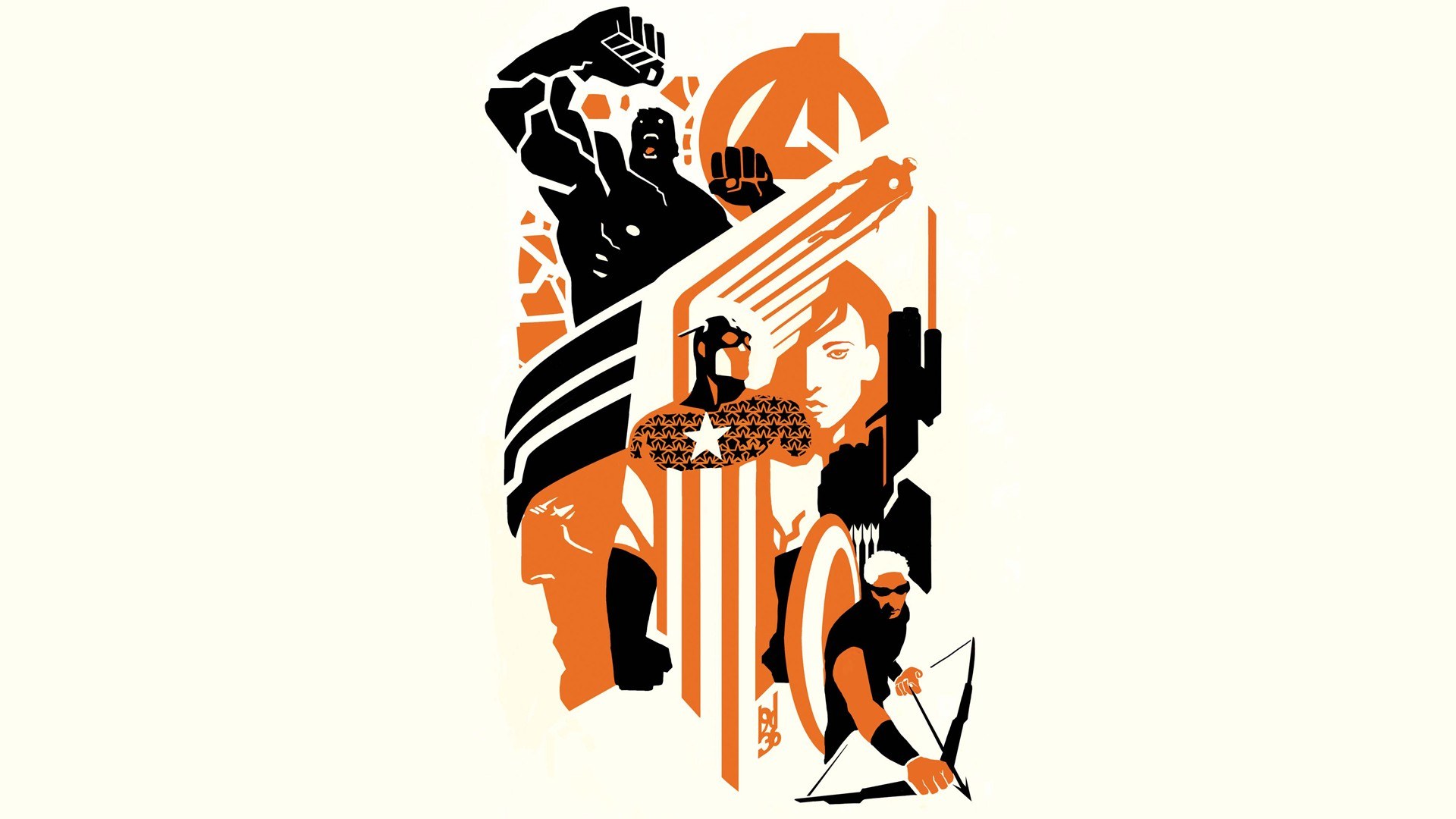 Avengers graphic art collage