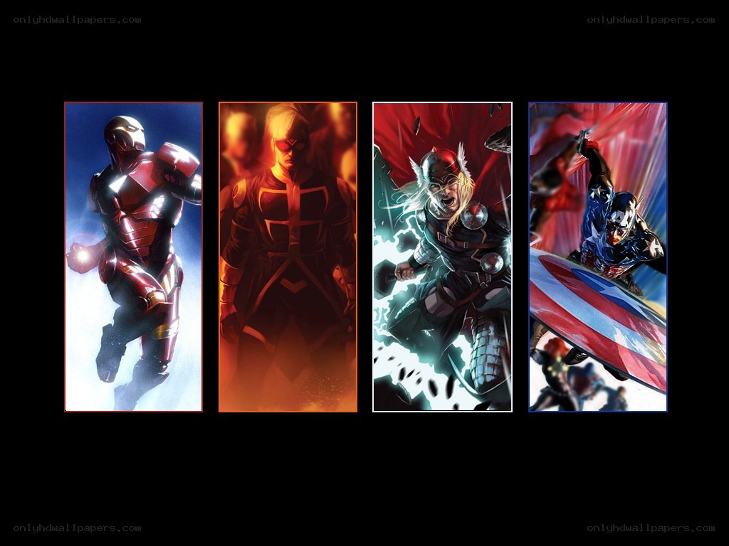 Avengers heroes collage