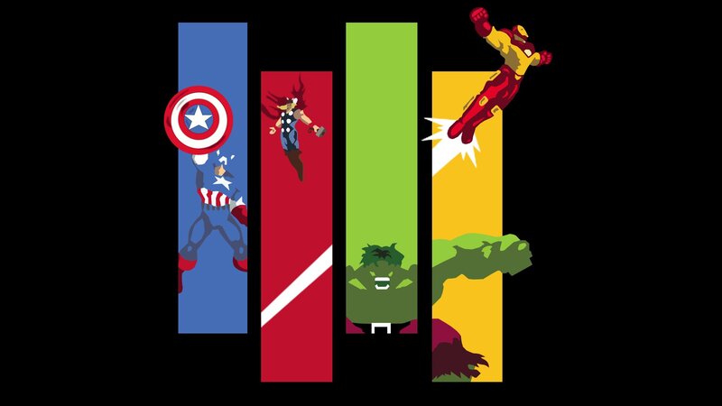 Avengers heroes illustration