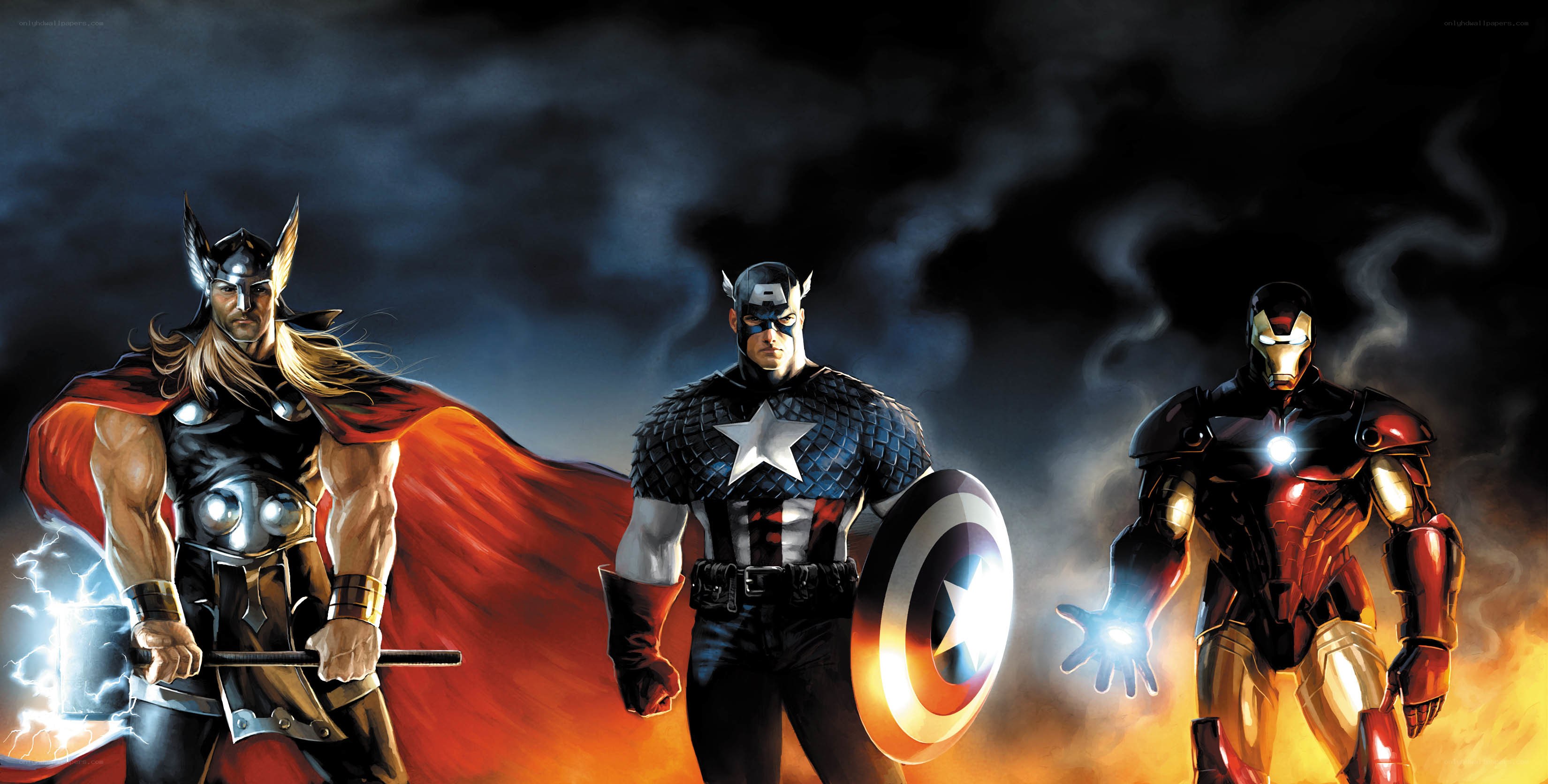 Avengers heroes stand together