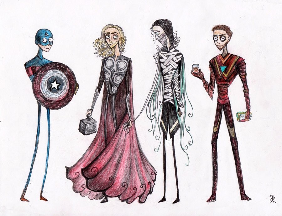 Avengers in formal wear
