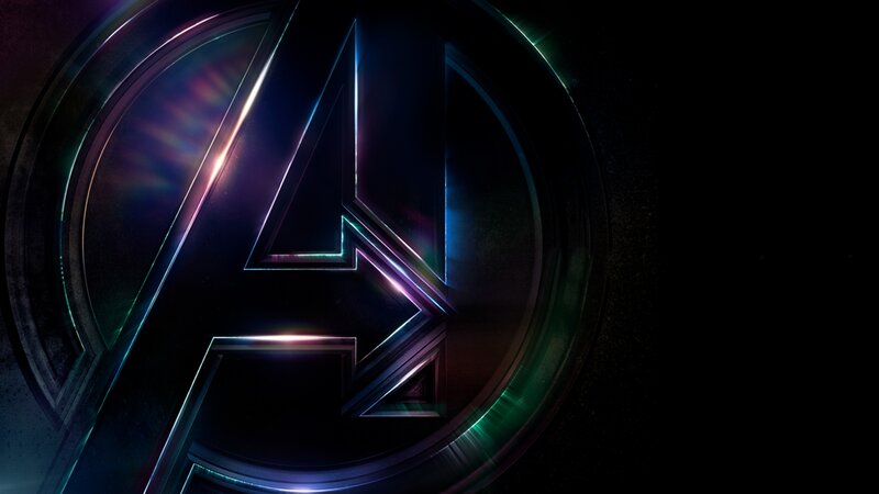 Avengers Logo — Black, Dramatic, Digital Art, Circle