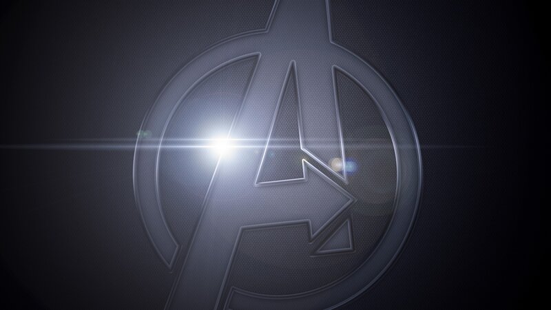 Avengers Logo — Black, Dramatic