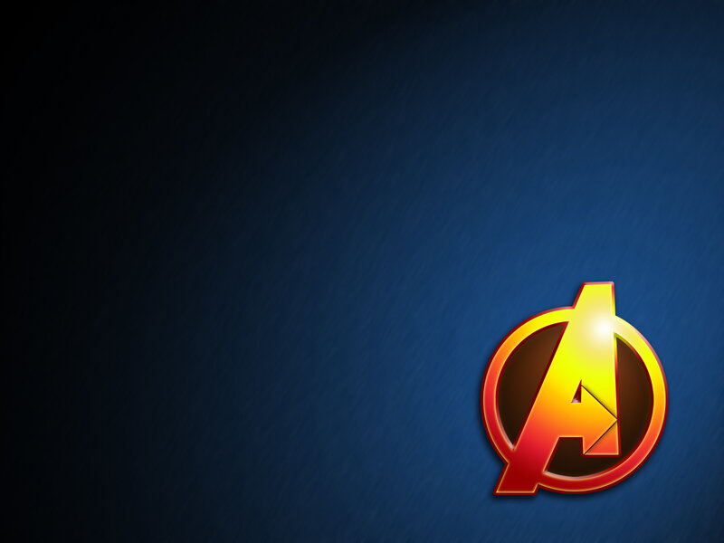 Avengers Logo — Blue, Dramatic, Digital Art