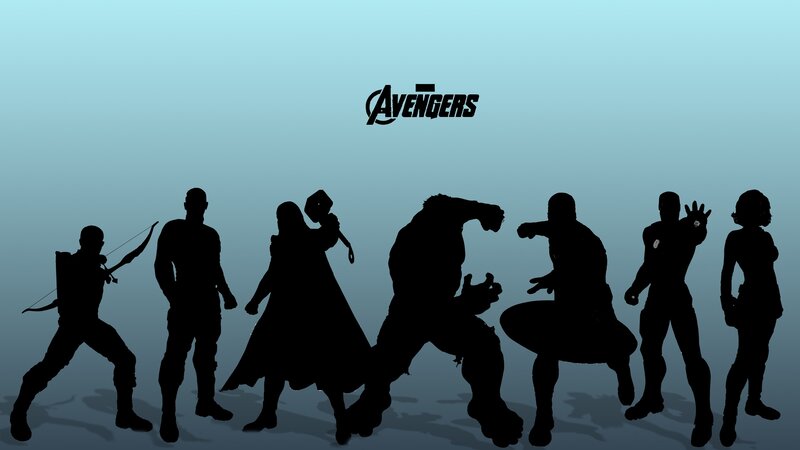 Avengers silhouettes