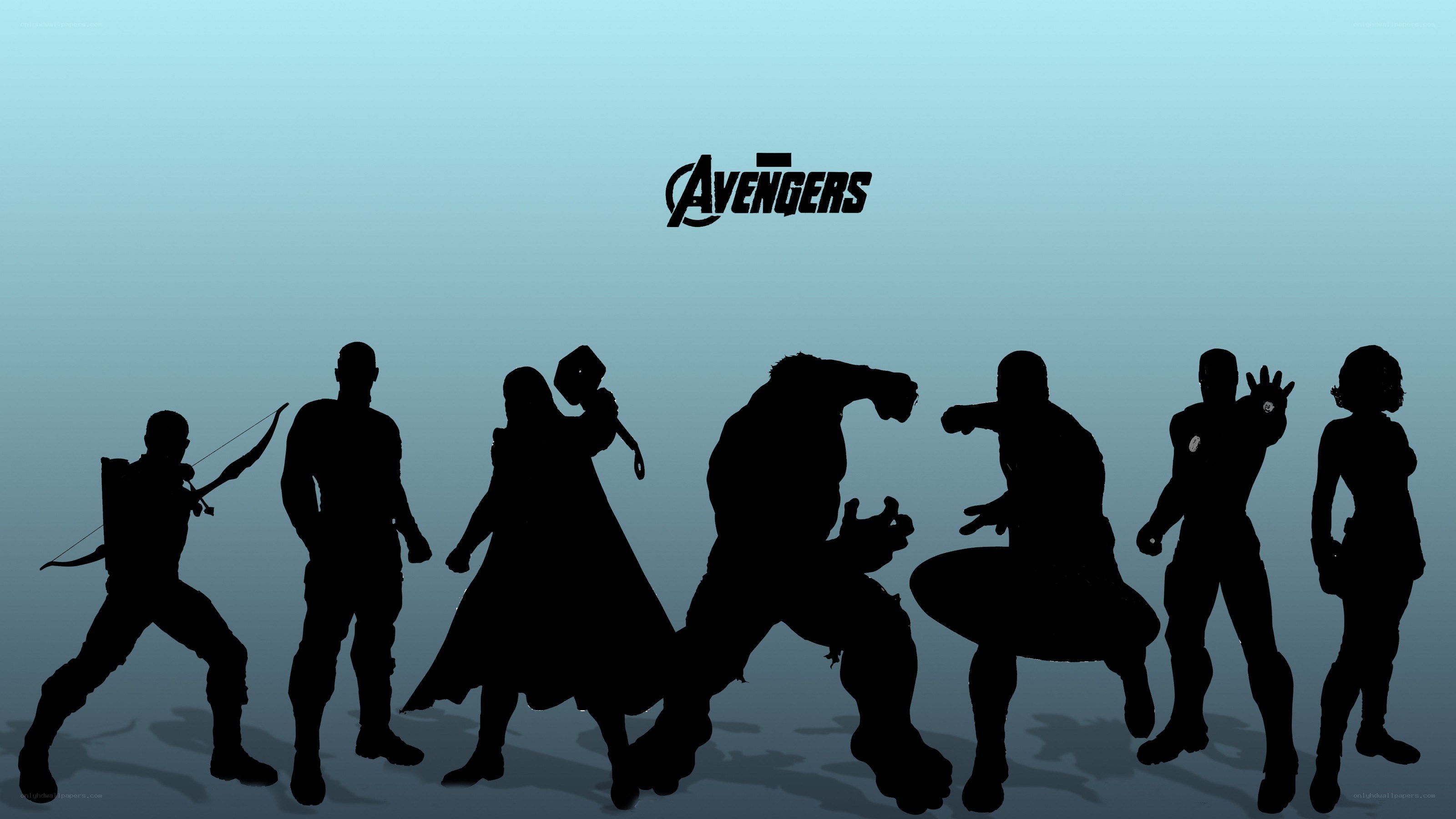 Avengers silhouettes
