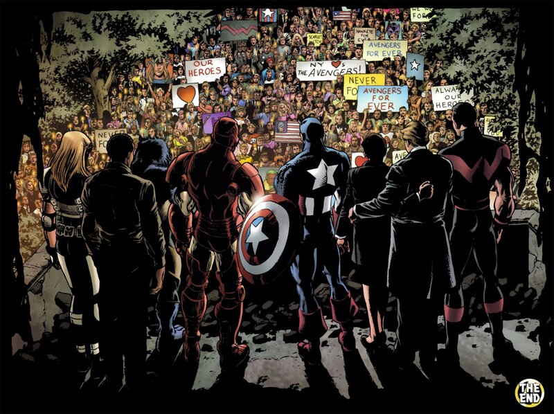 Avengers stand before fans