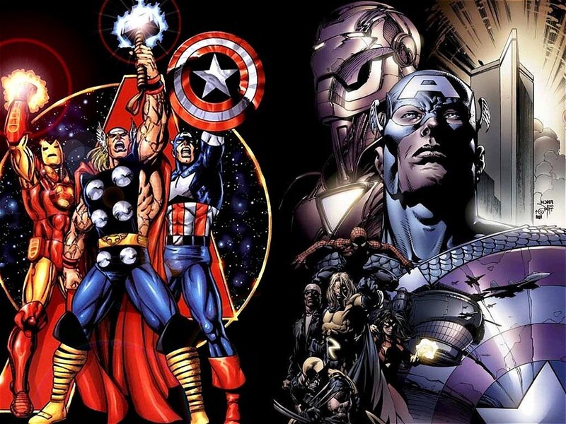 Avengers Superheroes — Red, Dramatic