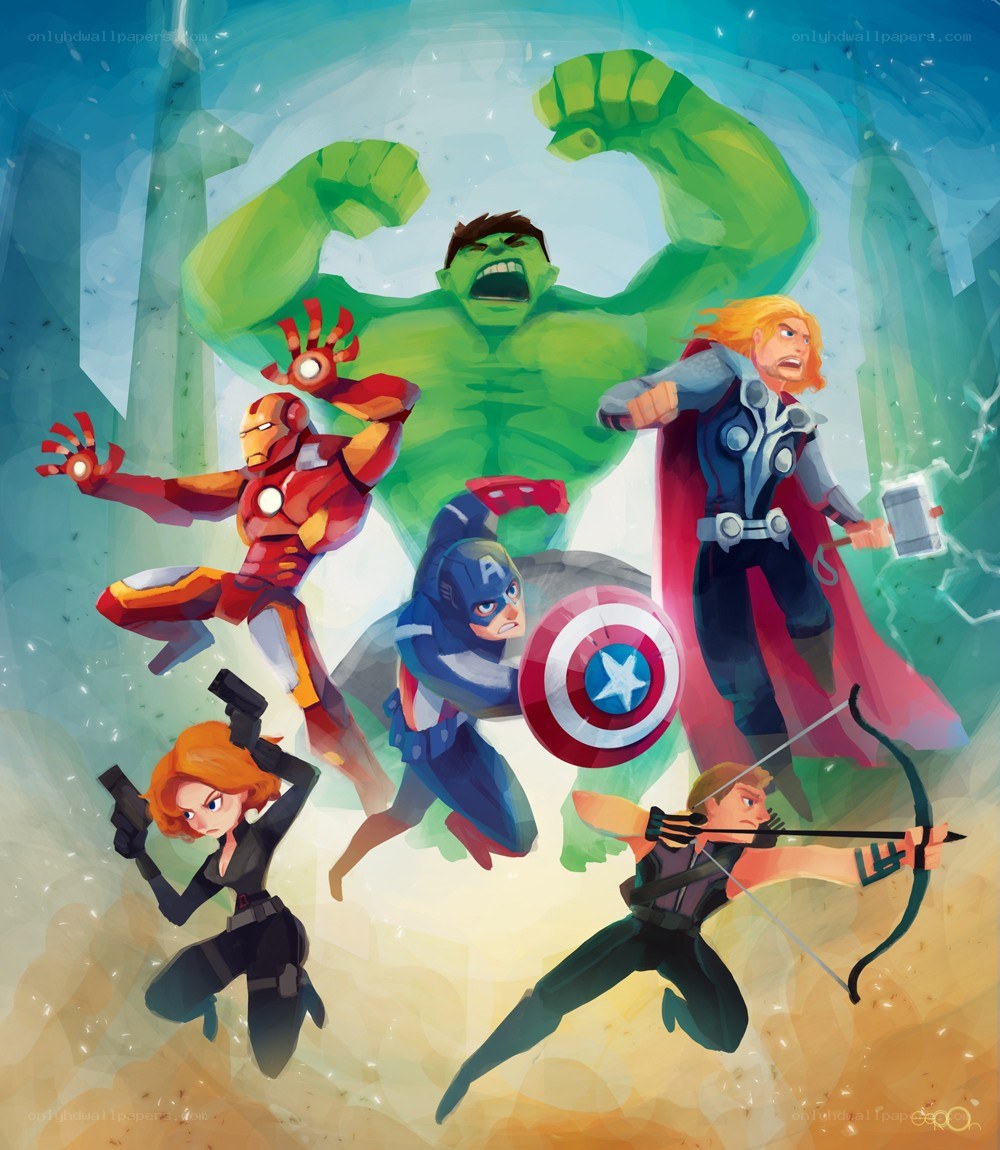 Avengers team action