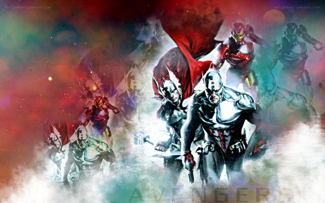 Avengers team artwork