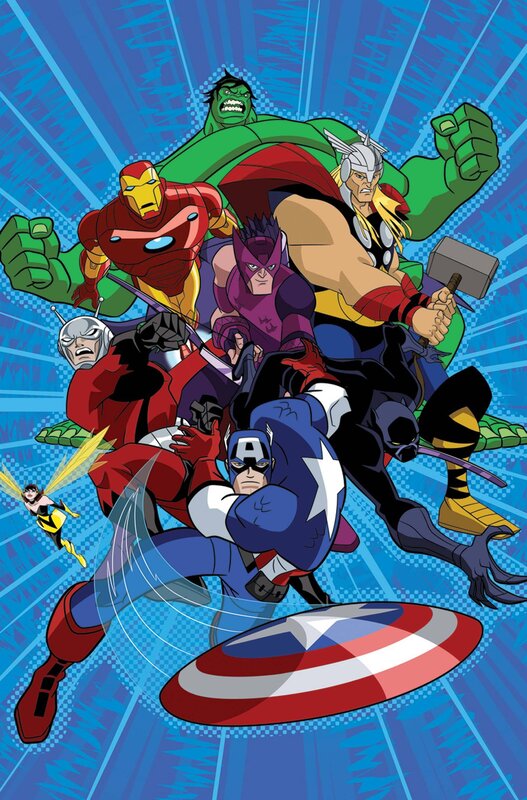 Avengers Team — Blue, Action-packed