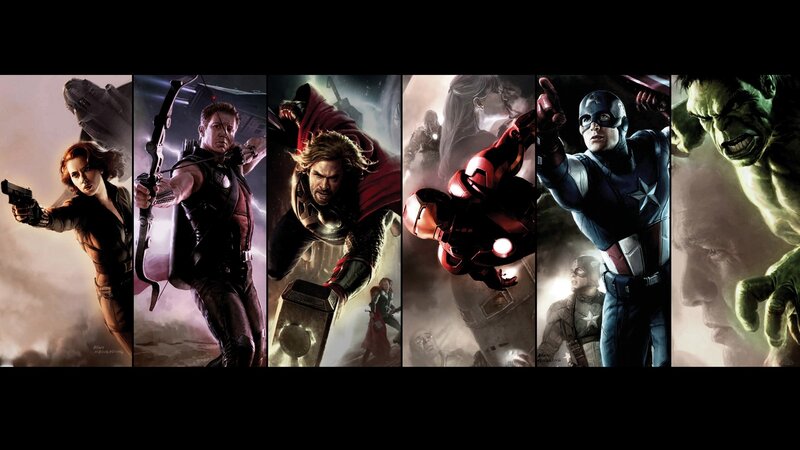 Avengers Team Collage
