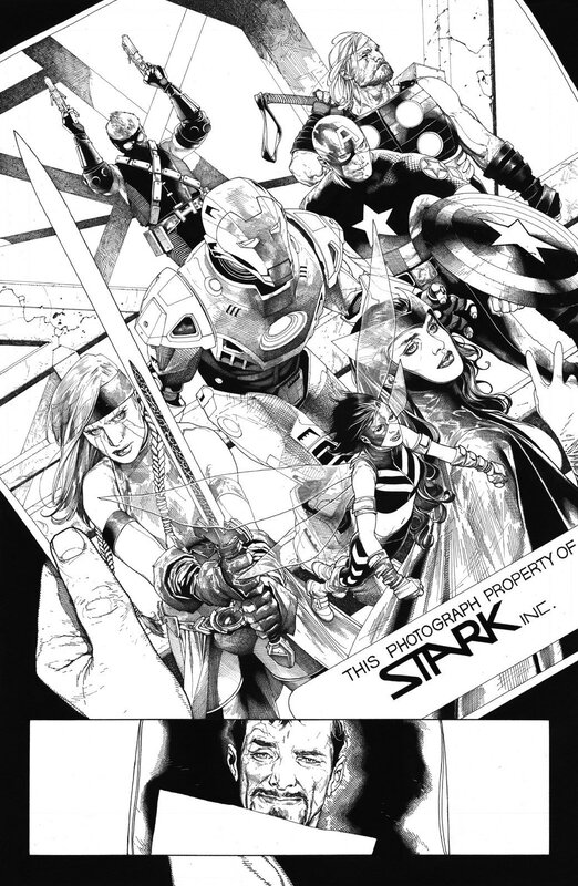 Avengers team illustration