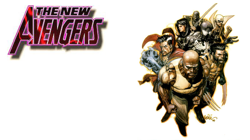 Avengers Team Illustration — White