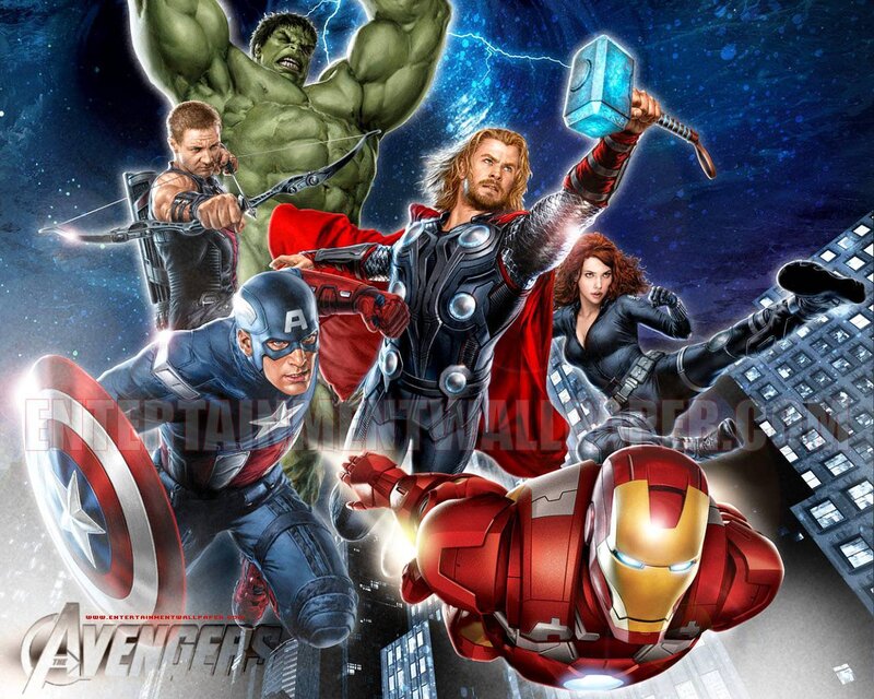 Avengers Team in Action — Blue