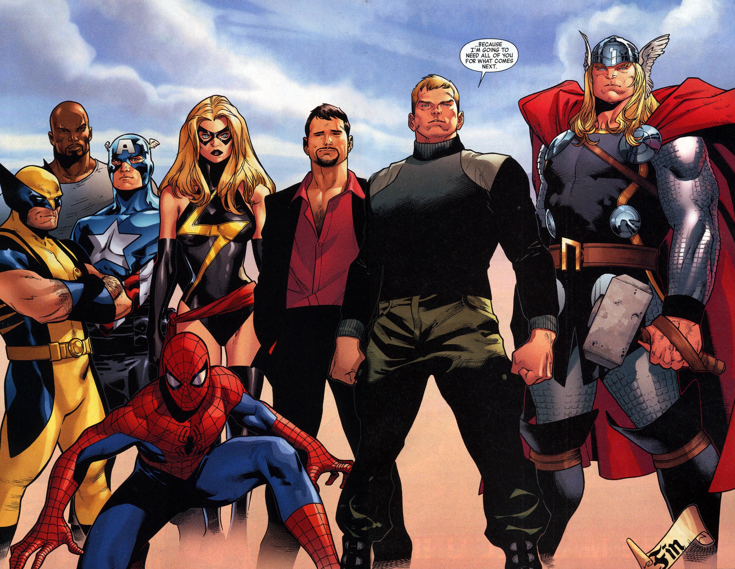 Avengers team lineup