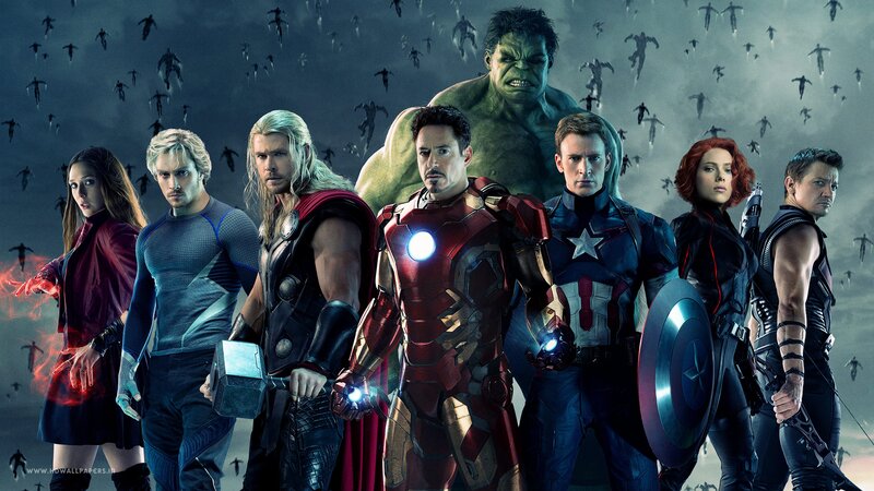 Avengers Team Lineup — Green, Dramatic, Digital Art