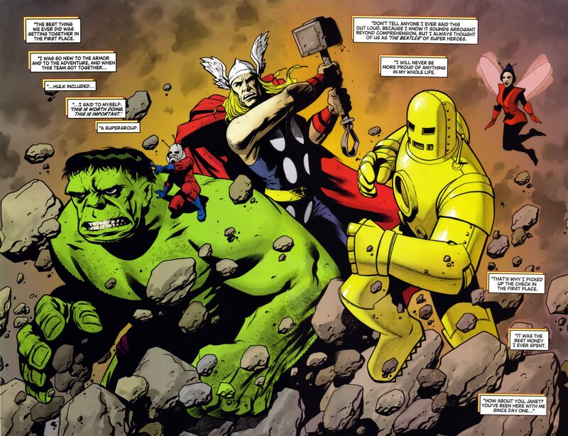 Avengers team moment