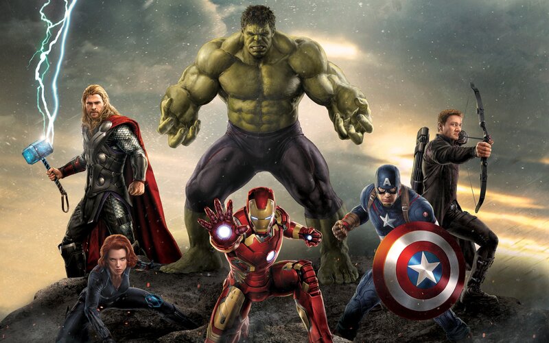 Avengers Team on Rock