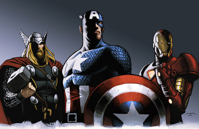 Avengers team portrait