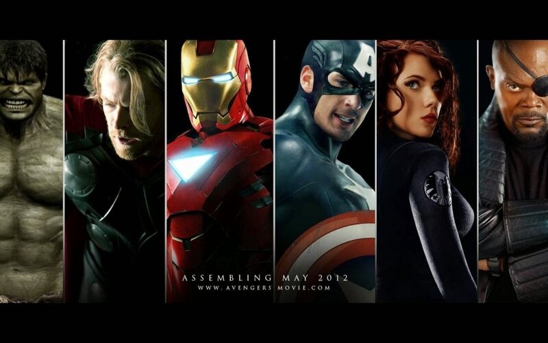 Avengers Team Portrait — Black, Dramatic