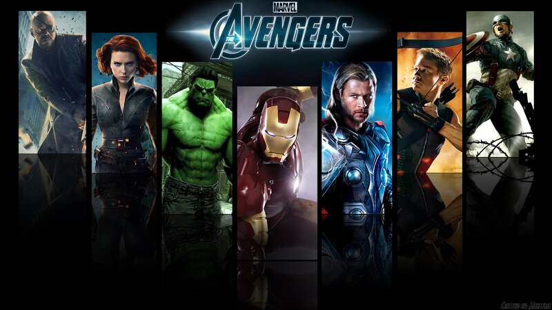 Avengers Team Portrait — Black
