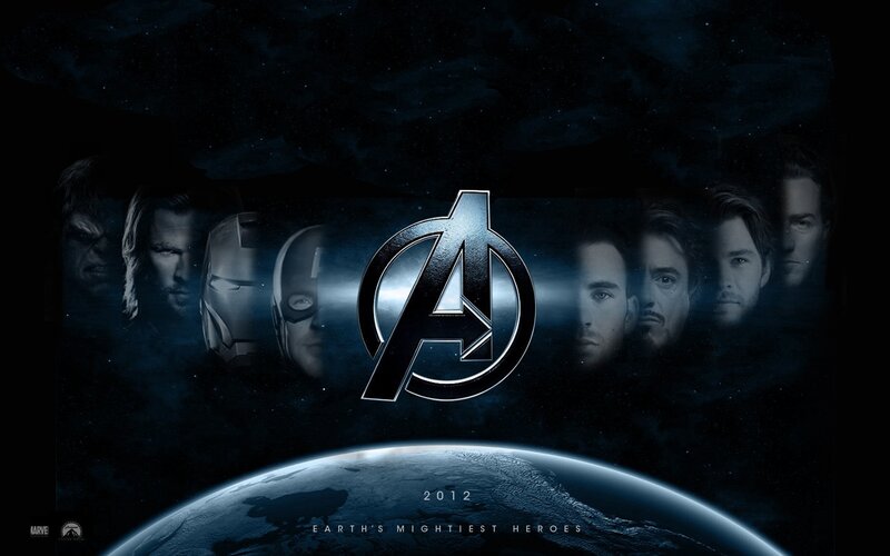 Avengers Team Portrait — Blue, Dramatic, Night