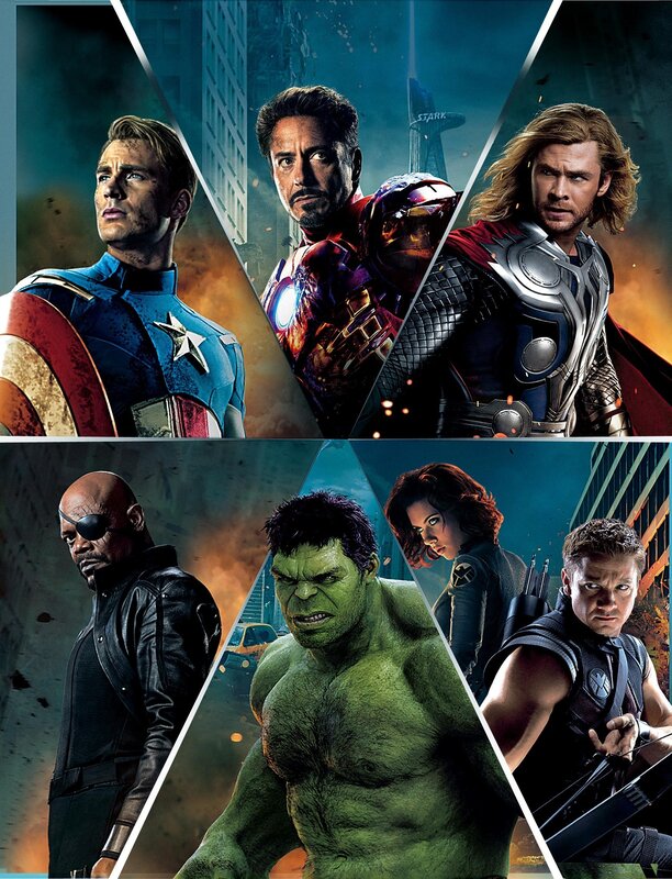 Avengers Team Portrait — Green, Dramatic