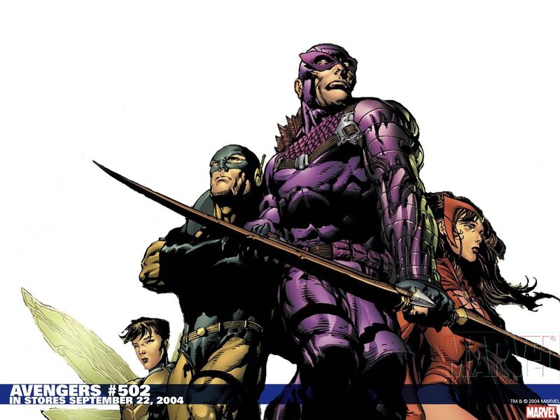 Avengers Team — Purple, Dramatic, Comic