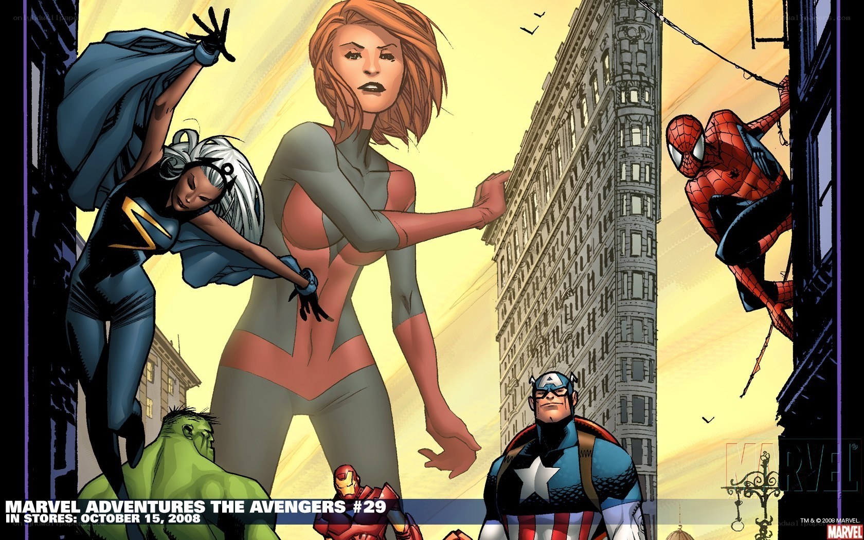 Avengers team-up illustration