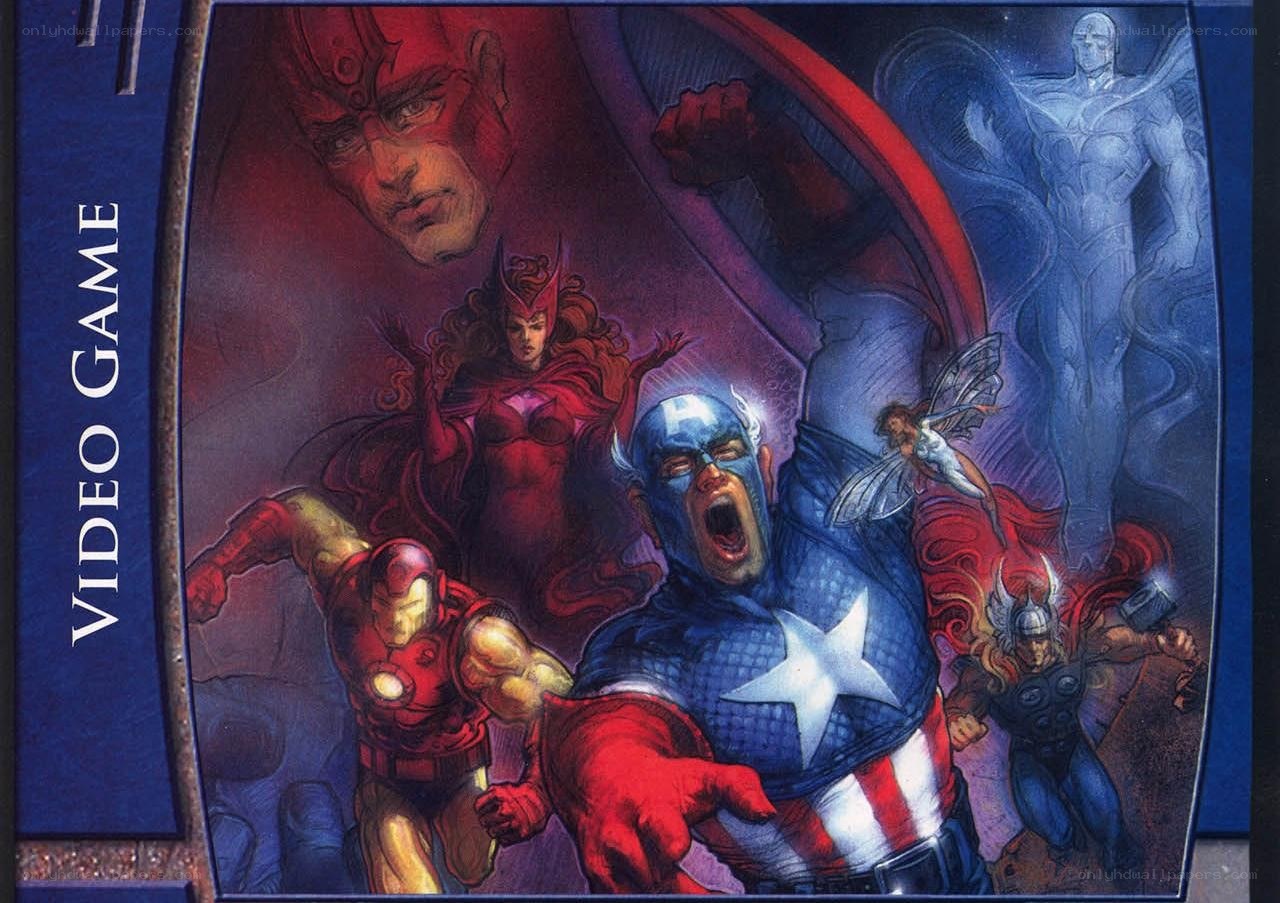 Avengers video game cover art