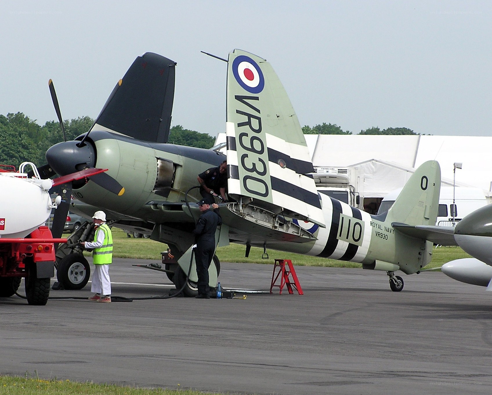 Aviation ground crew at airfield