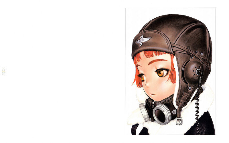 aviator girl with helmet