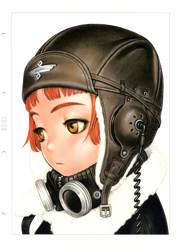 aviator girl with helmet