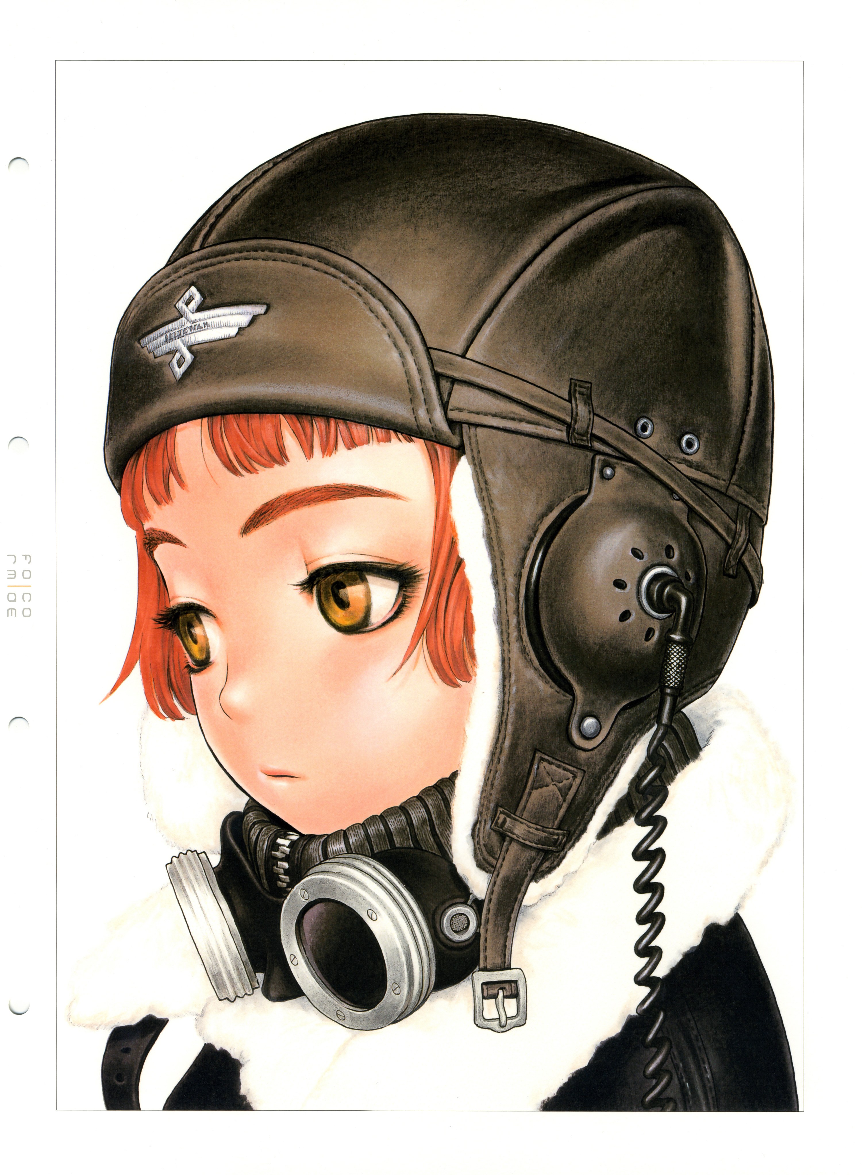 aviator girl with helmet