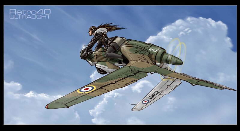 aviator on flying aircraft