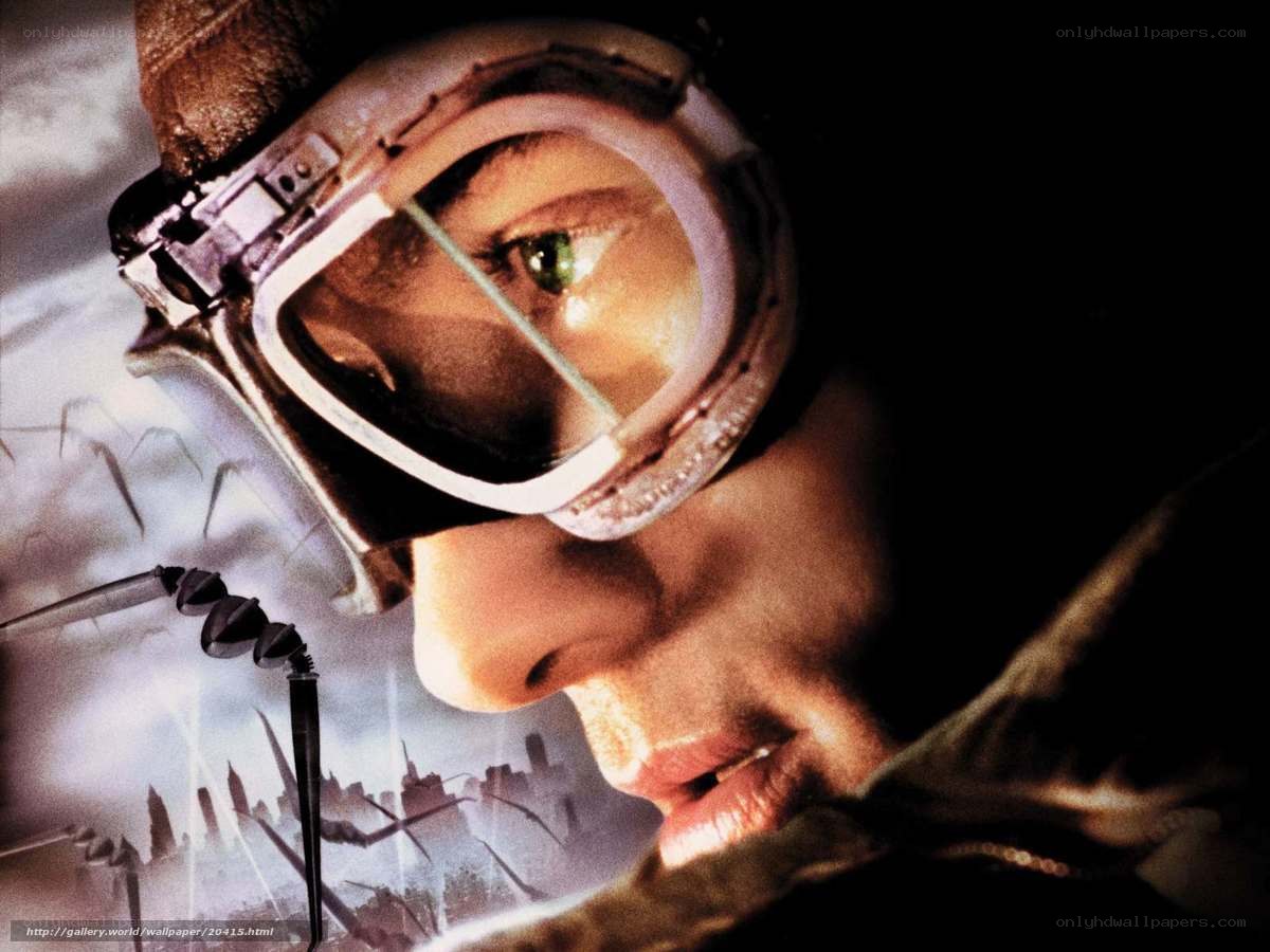 Aviator with goggles in action