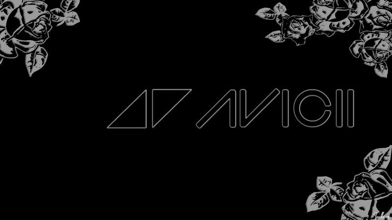 Avicii Logo with Roses
