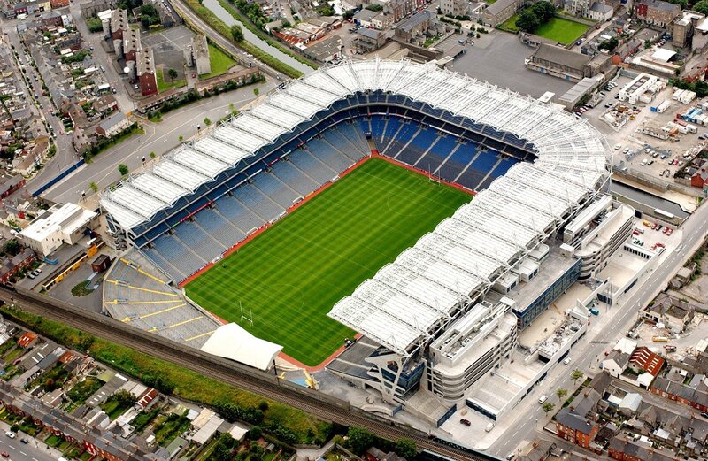 Aviva Stadium aerial view