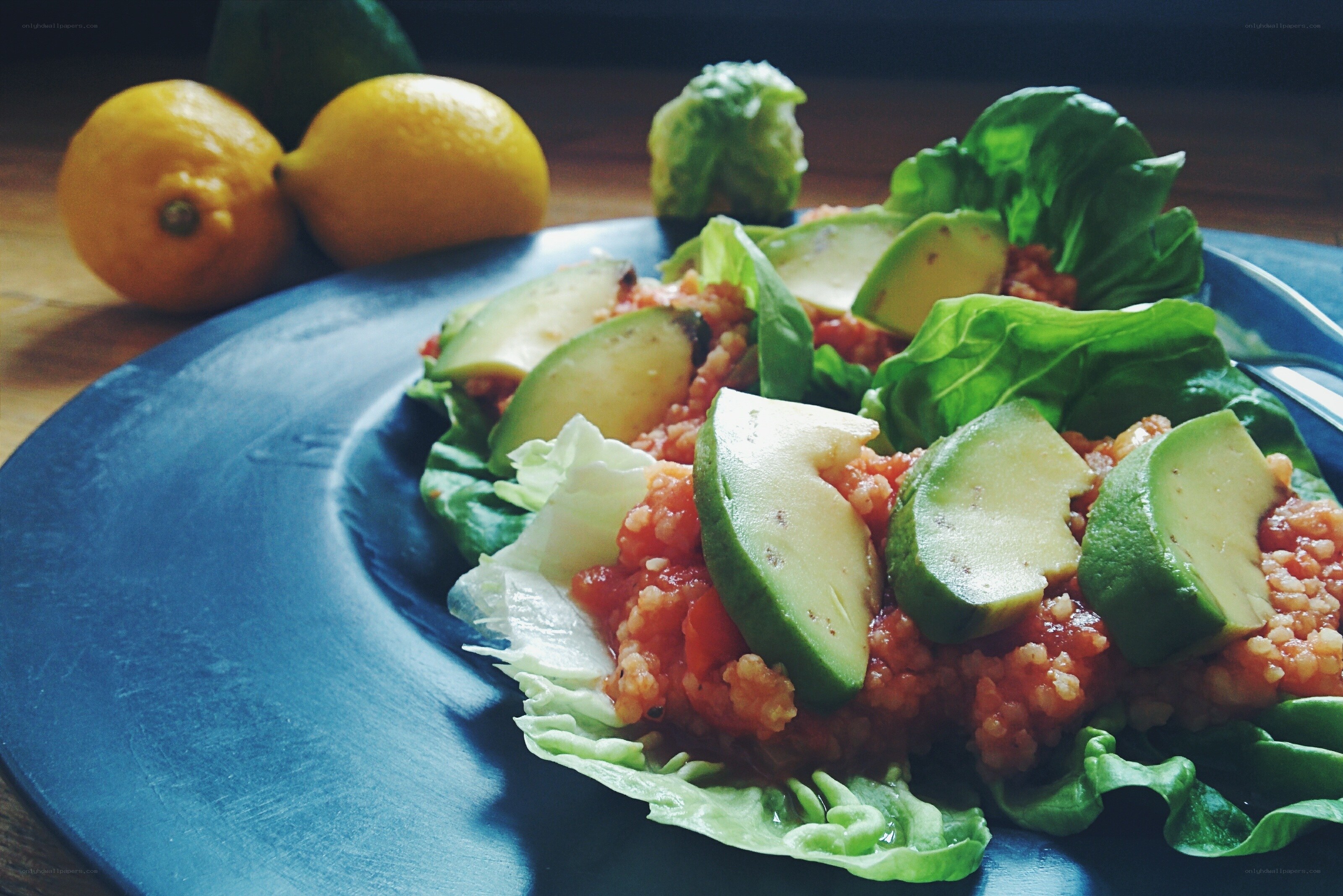 Avocado and couscous salad