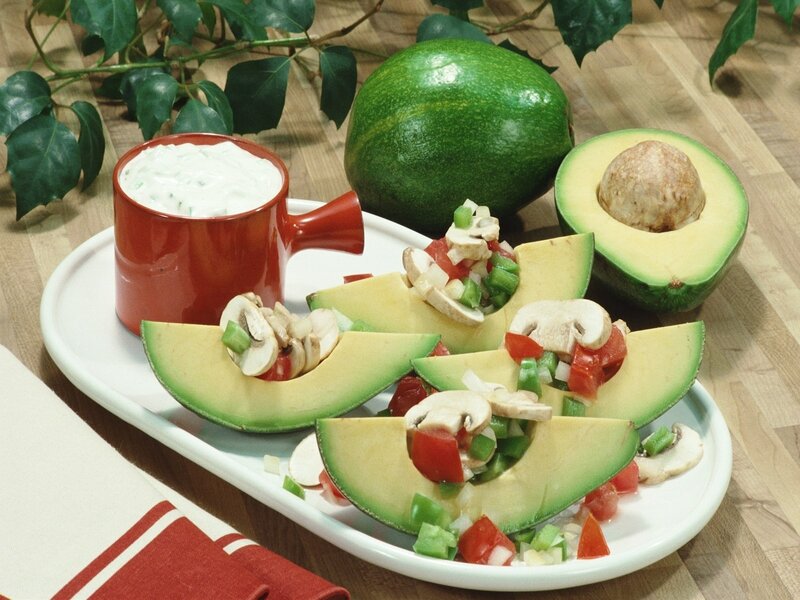 Avocado appetizer with dip