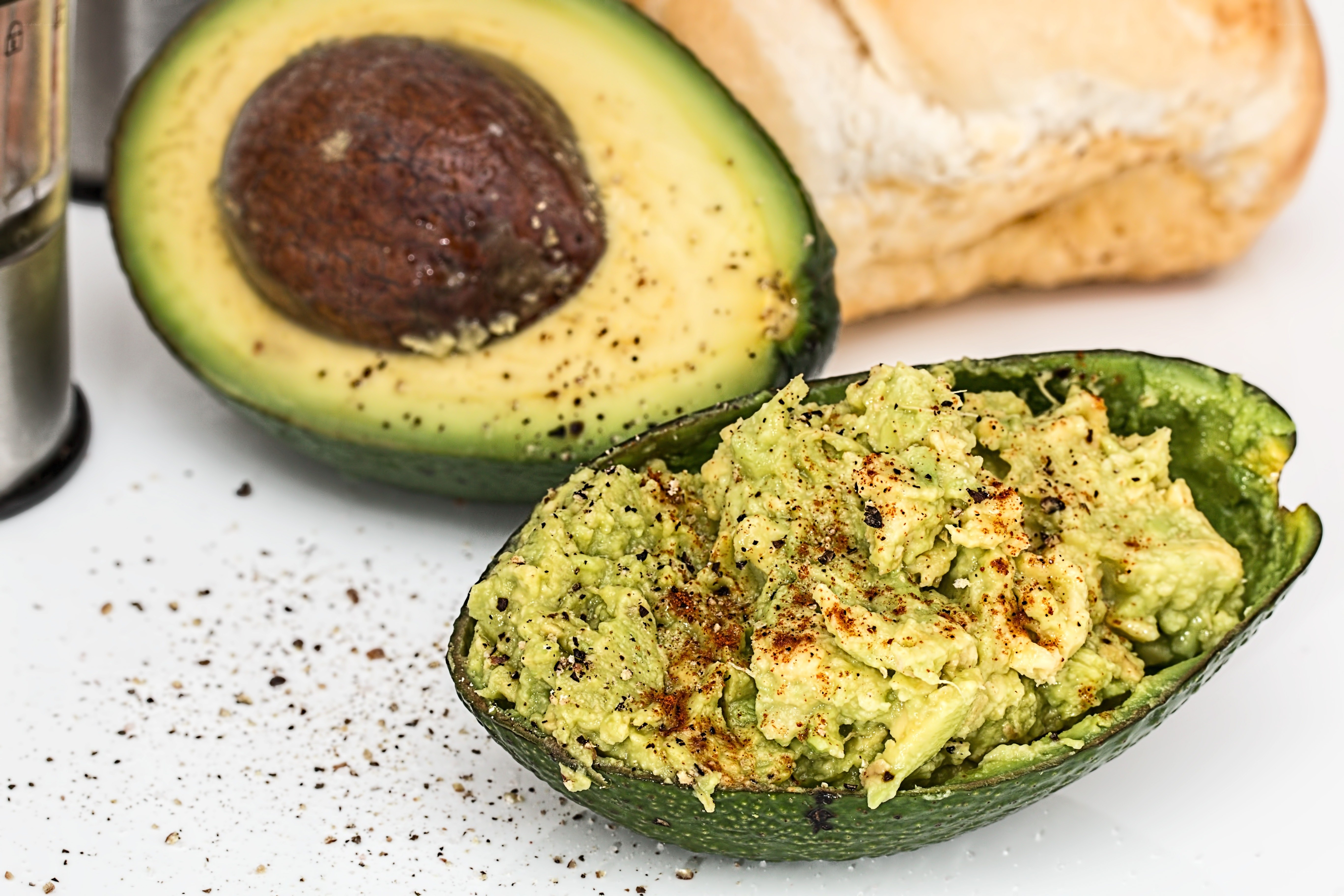 Avocado with seasonings