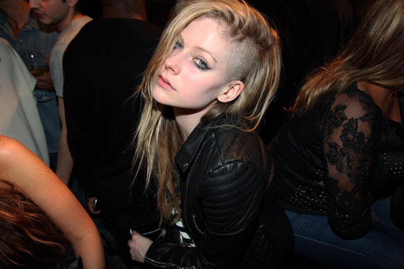 Avril Lavigne at a party