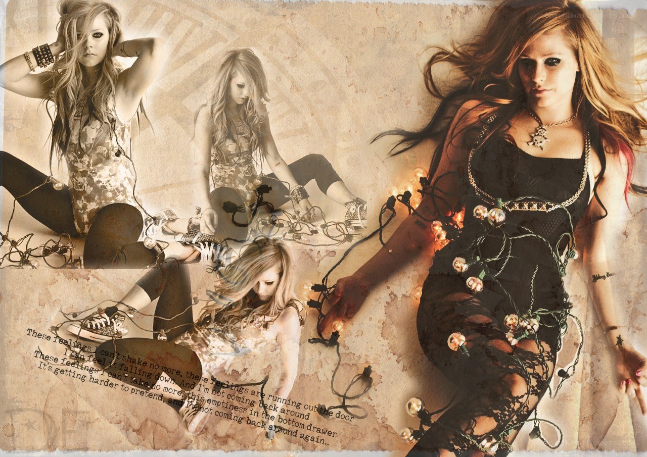 Avril Lavigne collage artwork
