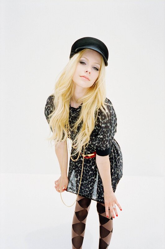 Avril Lavigne in a stylish outfit