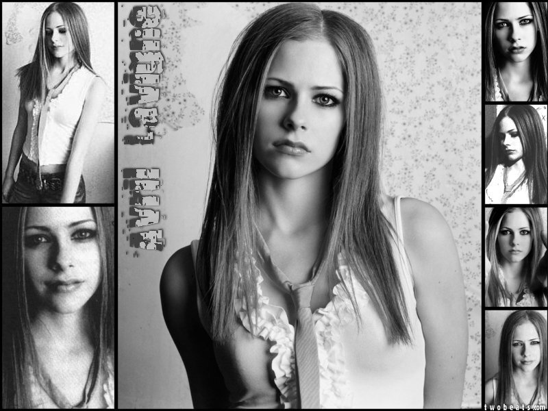 Avril Lavigne in Black and White — Serious
