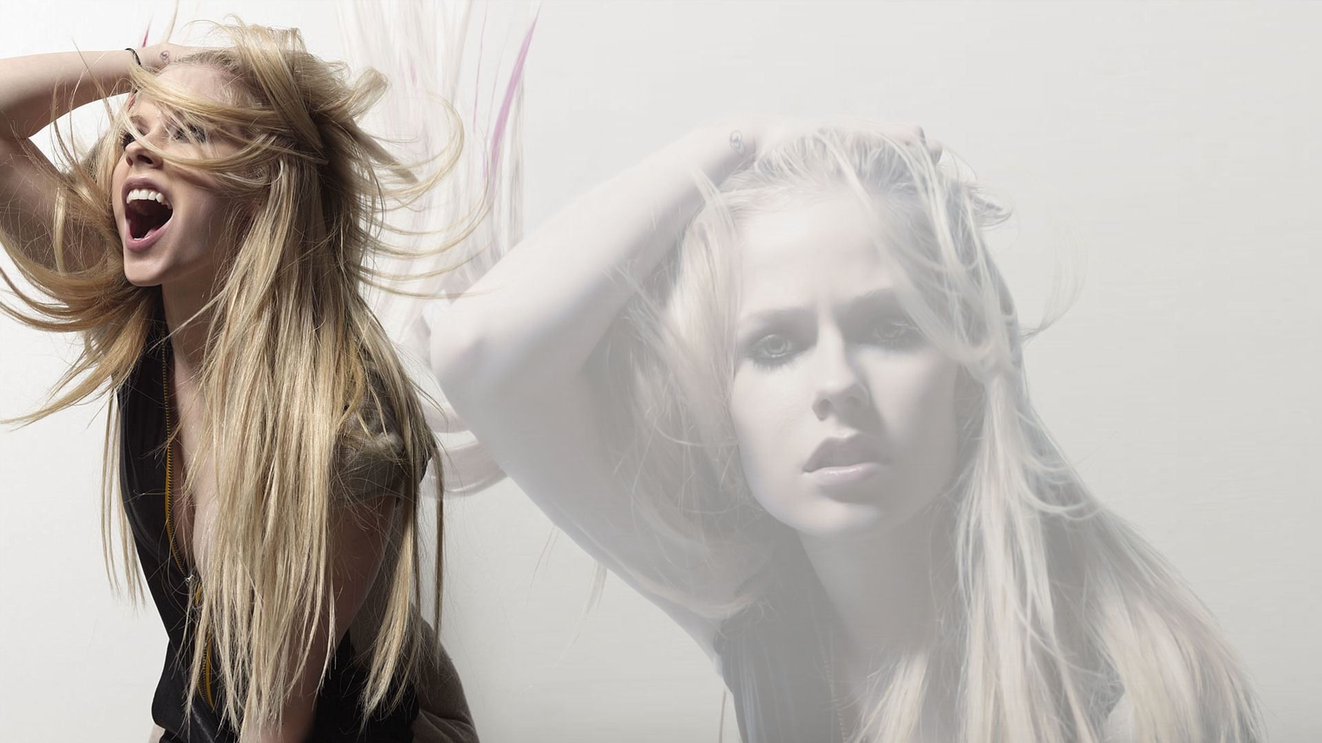 Avril Lavigne in motion