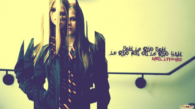 Avril Lavigne in School Uniform — Yellow